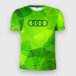 Мужская спорт-футболка Audi green poly