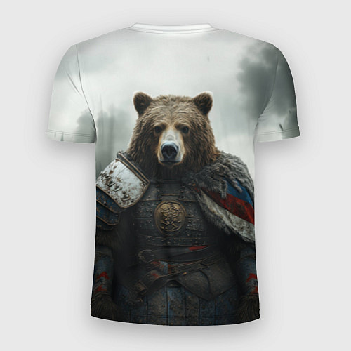 Мужская спорт-футболка Великан Руси медведь / 3D-принт – фото 2