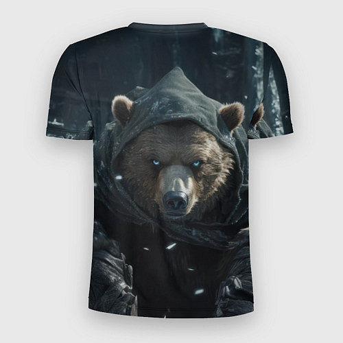 Мужская спорт-футболка Медведь берсерк русских просторов / 3D-принт – фото 2