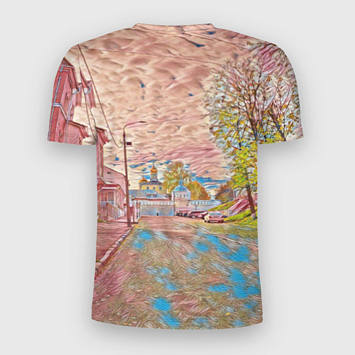 Мужская спорт-футболка Старый город / 3D-принт – фото 2