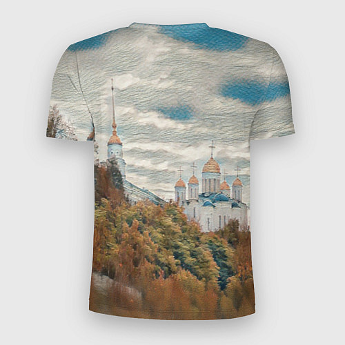 Мужская спорт-футболка Храм на горе / 3D-принт – фото 2