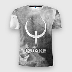 Мужская спорт-футболка Quake - grey gradient