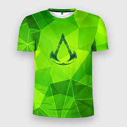 Мужская спорт-футболка Assassins Creed green poly