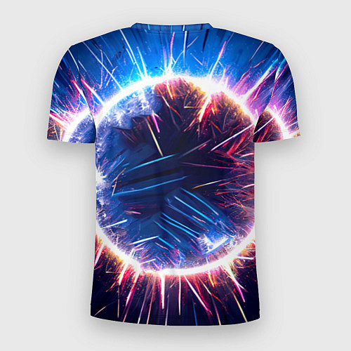 Мужская спорт-футболка Даллас Маверикс логотип в искрах / 3D-принт – фото 2