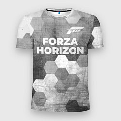 Мужская спорт-футболка Forza Horizon - grey gradient посередине