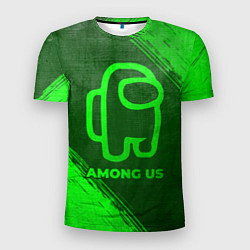 Футболка спортивная мужская Among Us - green gradient, цвет: 3D-принт