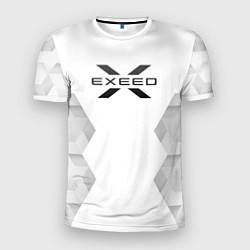 Футболка спортивная мужская Exeed white poly, цвет: 3D-принт