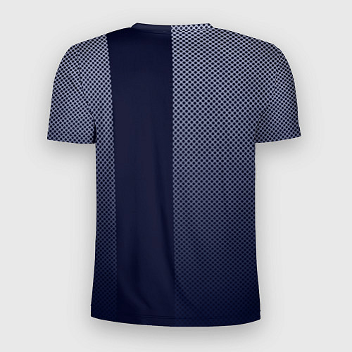 Мужская спорт-футболка Sport тёмно-синий вертикальная полоса / 3D-принт – фото 2