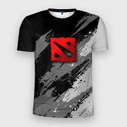 Мужская спорт-футболка Dota 2 - монохромный серый