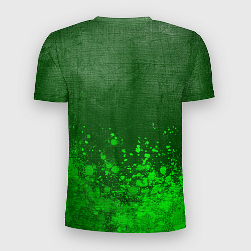 Мужская спорт-футболка Manchester United - green gradient посередине / 3D-принт – фото 2