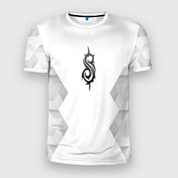 Мужская спорт-футболка Slipknot white poly