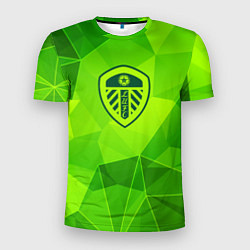 Футболка спортивная мужская Leeds United green poly, цвет: 3D-принт