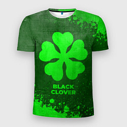Футболка спортивная мужская Black Clover - green gradient, цвет: 3D-принт