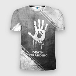 Мужская спорт-футболка Death Stranding - grey gradient