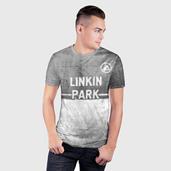 Футболка спортивная мужская Linkin Park 2024 - grey gradient посередине, цвет: 3D-принт — фото 2