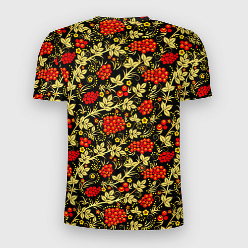 Мужская спорт-футболка Рябина с золотой листвой / 3D-принт – фото 2
