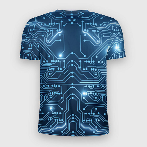 Мужская спорт-футболка Системная плата / 3D-принт – фото 2