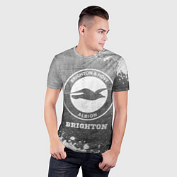Футболка спортивная мужская Brighton - grey gradient, цвет: 3D-принт — фото 2