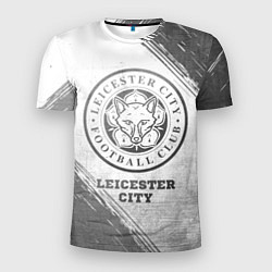 Футболка спортивная мужская Leicester City - white gradient, цвет: 3D-принт