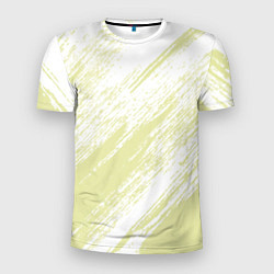 Футболка спортивная мужская The color is white and yellow, цвет: 3D-принт