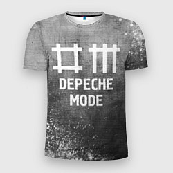 Мужская спорт-футболка Depeche Mode - grey gradient