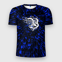 Футболка спортивная мужская Burzum blue energy, цвет: 3D-принт
