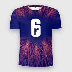 Футболка спортивная мужская Rainbow Six red energy, цвет: 3D-принт