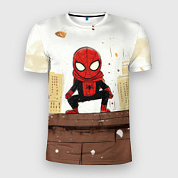 Мужская спорт-футболка Мини человек-паук