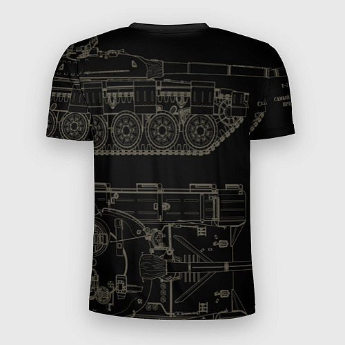 Мужская спорт-футболка Т-72 основной боевой танк / 3D-принт – фото 2