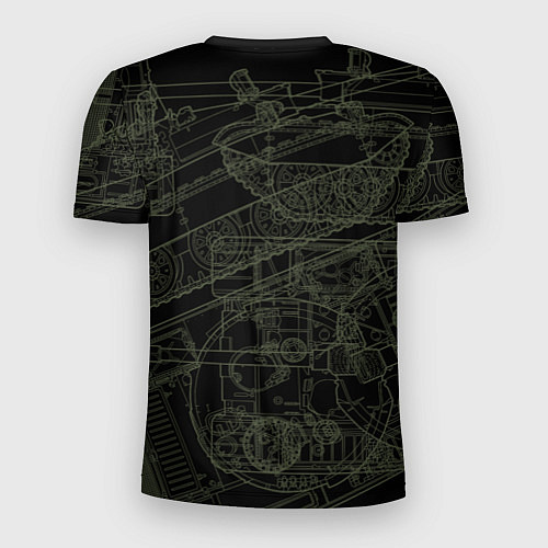 Мужская спорт-футболка Танк Т-62 советский средний танк / 3D-принт – фото 2