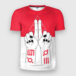 Мужская спорт-футболка 30 Seconds to Mars poster