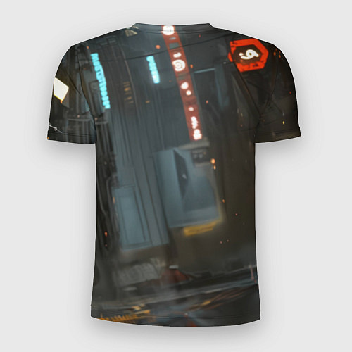 Мужская спорт-футболка Человек паук бежит / 3D-принт – фото 2