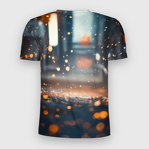 Мужская спорт-футболка Человек паук и золотая пыльца / 3D-принт – фото 2