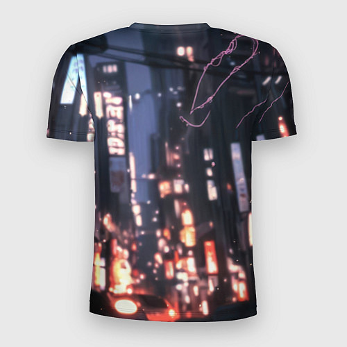 Мужская спорт-футболка Человек паук в черном / 3D-принт – фото 2