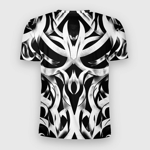 Мужская спорт-футболка Абстрактный узор - изогнутые формы трайбл татуиров / 3D-принт – фото 2