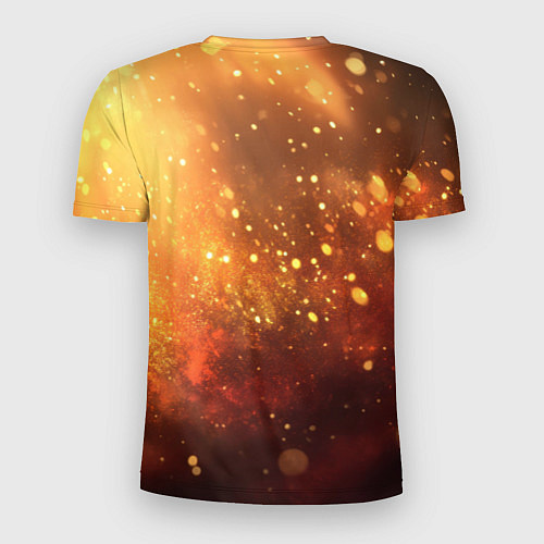 Мужская спорт-футболка Золотая блестящая текстура / 3D-принт – фото 2