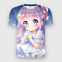 Футболка спортивная мужская Милое аниме, цвет: 3D-принт