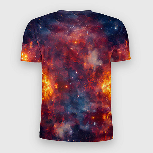 Мужская спорт-футболка Американский булль в космосе / 3D-принт – фото 2