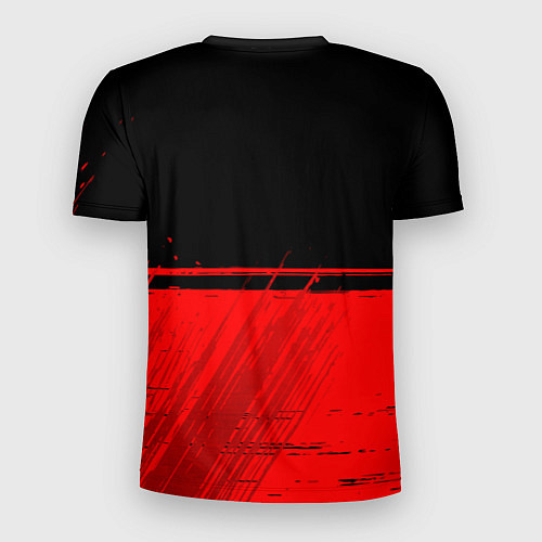 Мужская спорт-футболка Ozzy Osbourne - red gradient посередине / 3D-принт – фото 2