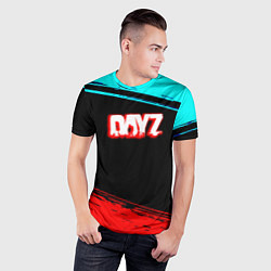Футболка спортивная мужская Dayz neon color, цвет: 3D-принт — фото 2