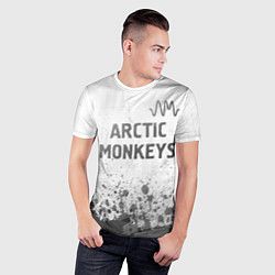 Футболка спортивная мужская Arctic Monkeys - white gradient посередине, цвет: 3D-принт — фото 2