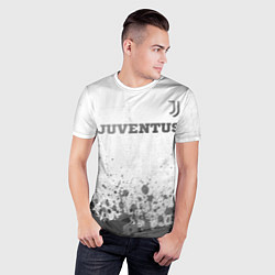 Футболка спортивная мужская Juventus - white gradient посередине, цвет: 3D-принт — фото 2