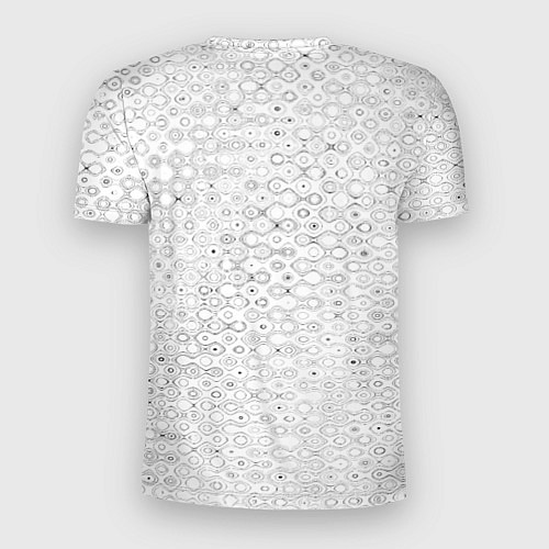 Мужская спорт-футболка Белый с абстрактным узором / 3D-принт – фото 2