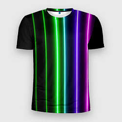 Футболка спортивная мужская Neon lines, цвет: 3D-принт