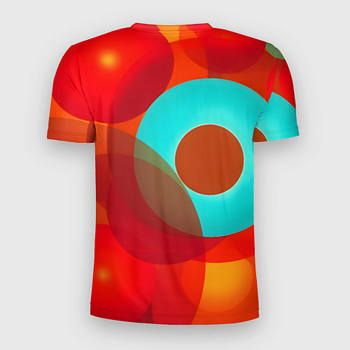 Мужская спорт-футболка Оптическая абстракция с кругами / 3D-принт – фото 2
