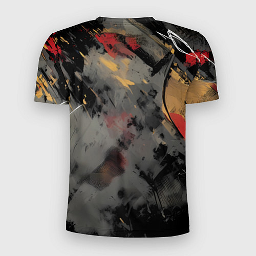 Мужская спорт-футболка Человек-паук и красная краска / 3D-принт – фото 2