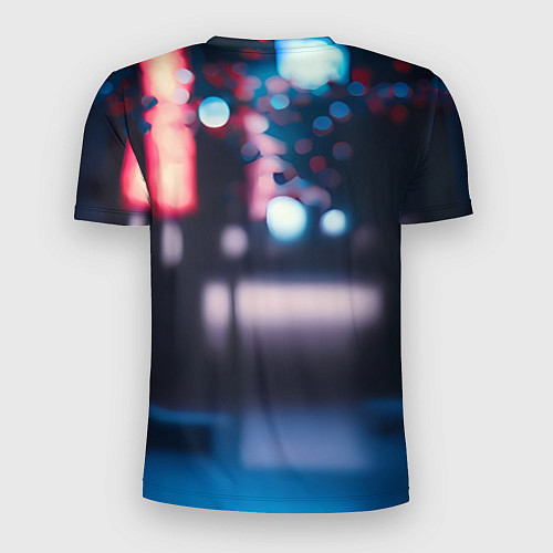 Мужская спорт-футболка Человек-паук в вечернем городе / 3D-принт – фото 2