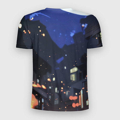 Мужская спорт-футболка Злой Бэтмен в полете / 3D-принт – фото 2