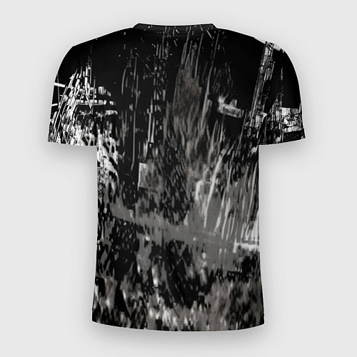 Мужская спорт-футболка Бэтмен черно-белый стиль / 3D-принт – фото 2