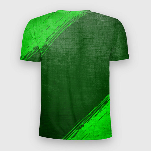 Мужская спорт-футболка Cyberpunk 2077 - green gradient / 3D-принт – фото 2